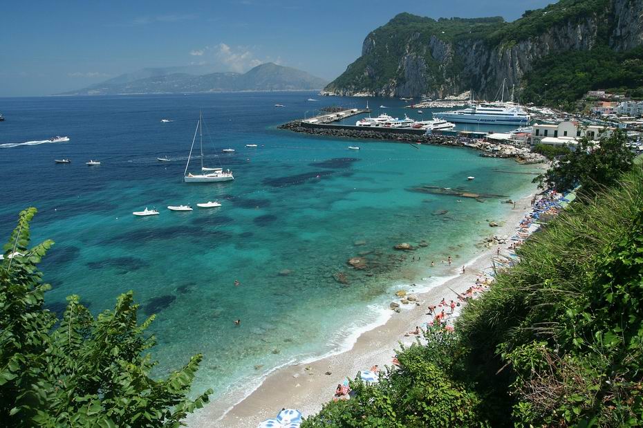 Capri strandok