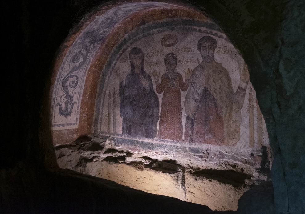 Catacombe di San Gennaro freskók